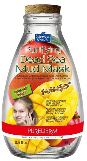 Purederm, maseczka do twarzy oczyszczająca z błota morza martwego Mango, 15 ml Purederm