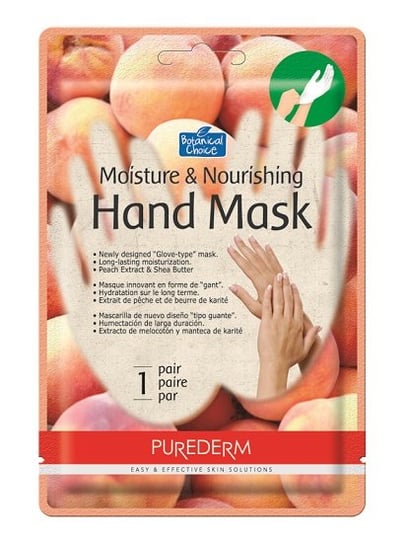 Purederm, maska na dłonie nawilżająca Brzoskwinia Purederm