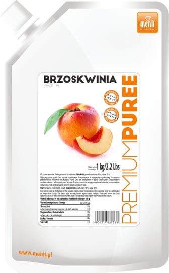 Puree Brzoskwinia premium Menii 1 kg Inny producent