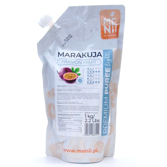 Puree Marakuja LIGHT Premium z Erytrytolem Pulpa 1 kg - Menii Inny producent