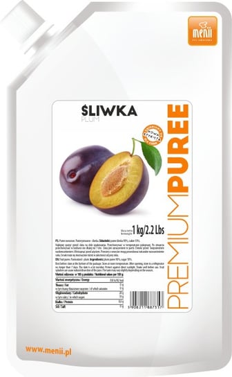 Puree Śliwka premium Menii 1 kg Inny producent