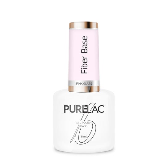 Purelac, Baza Hybrydowa, Fiber Base, Pink Glass, 6 ml Purelac