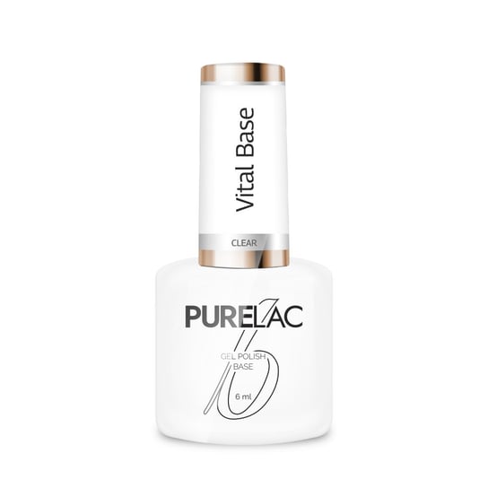 Purelac, Baza Hybrydowa, Vital Base, Clear, 6 ml Purelac