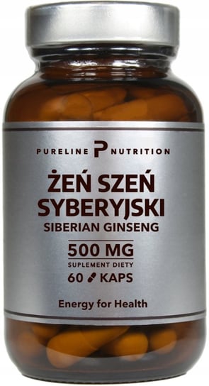 Pureline, Żeń Szeń Syberyjski Stres 500 Mg 60 Suplement diety Pureline