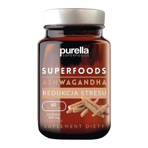 Purella Superfoods, Ashwagandha, suplement diety, 60 kapsułek Purella Superfoods