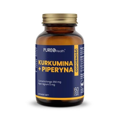 Pureo Health, Kurkumina + piperyna, 60 kaps. Pureo Health