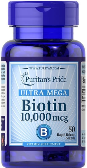 Puritan's Pride Biotyna 10000 mcg - Suplement diety, 50 kapsułek Puritan's Pride