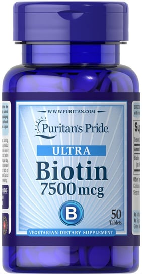 Puritan's Pride Biotyna 7500 mcg - Suplement diety, 50 tabletek Puritan's Pride