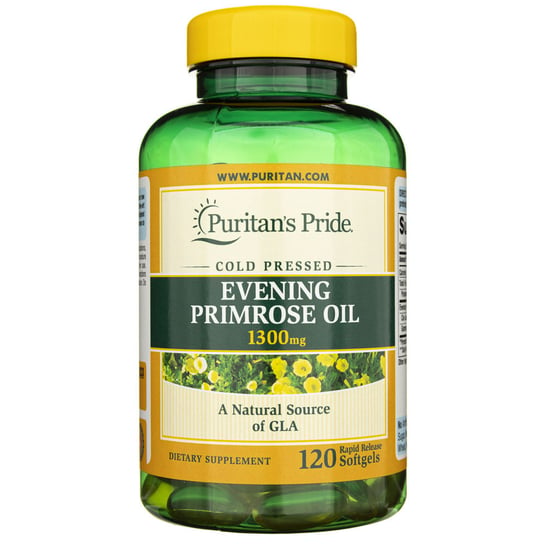 Puritan's Pride, Evening Primrose Oil (Olej Z Wiesiołka) 1300 Mg, 120 kapsułek Puritan's Pride