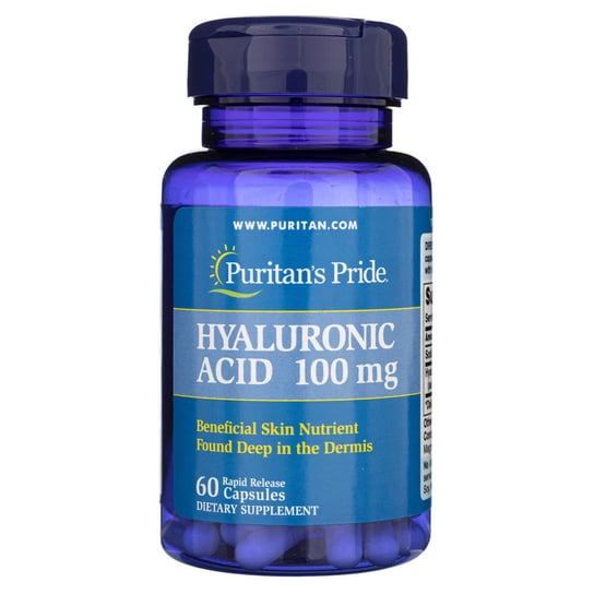 Puritan's Pride, Kwas Hialuronowy 100 mg, Suplement diety, 60 kaps. Puritan's Pride