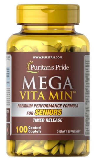 Puritan's Pride Mega Vita Min Multiwitamina dla seniora - Suplement diety, 60 kapsułek Puritan's Pride