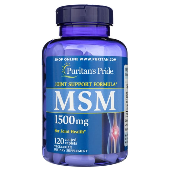 Puritan's Pride MSM (siarka organiczna) 1500 mg - Suplement diety, 120 tab. Puritan's Pride