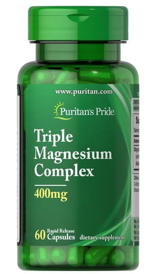 Puritan’s Pride, Triple Magnesium Complex 400 mg, Suplement diety, 60 kaps. Puritan's Pride