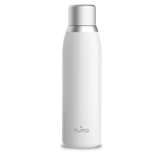 Puro, Butelka termiczna, INOX z inteligentną nakrętką LED, Smart Bottle, biały, 500ml Puro