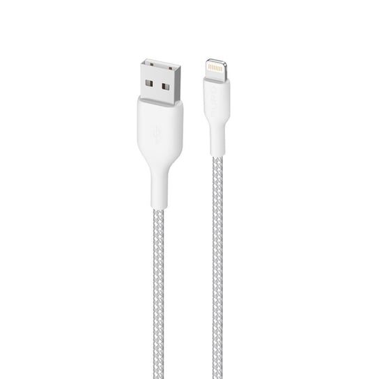 PURO Fabric Ultra Strong - Kabel w oplocie heavy duty USB-A/Lightning MFi 1,2m (biały) Forcetop