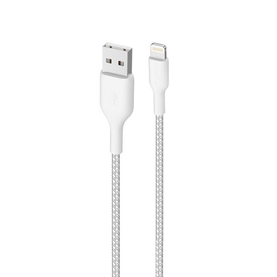 PURO Fabric Ultra Strong - Kabel w oplocie heavy duty USB-A/Lightning MFi 2m (biały) Forcetop