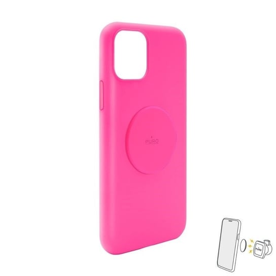 PURO ICON+ Cover - Etui magnetyczne iPhone 11 (fluo fuksja) Puro