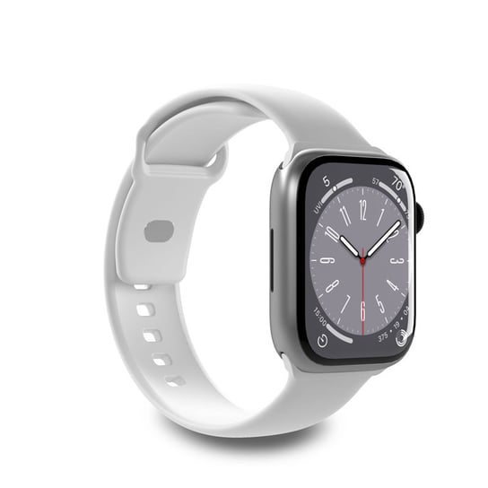 PURO ICON - Elastyczny pasek do Apple Watch 42/44/45/49 mm (S/M & M/L) (White) Puro