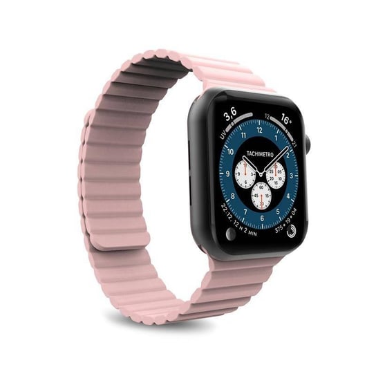 PURO ICON LINK - Magnetyczny pasek do Apple Watch 38/40/41 mm (S/M) (różowy) Puro