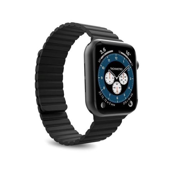 PURO ICON LINK - Magnetyczny pasek do Apple Watch 38 / 40 mm (S/M) (czarny) Puro