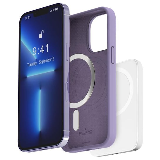 PURO ICON MAG - Etui iPhone 14 Pro MagSafe (Tech Lavender) Inne