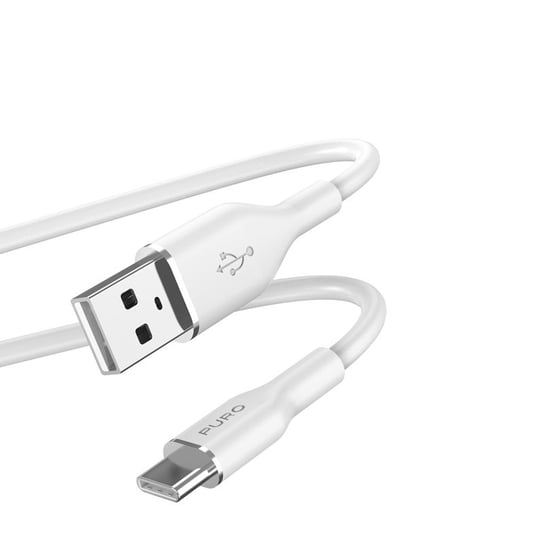 PURO ICON Soft Cable – Kabel USB-A do USB-C 1.5 m (White) Puro