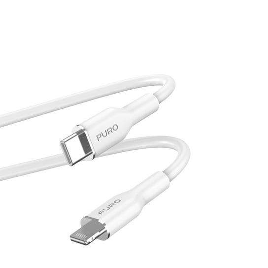 PURO ICON Soft Cable – Kabel USB-C do Lightning MFi 1.5 m (White) Puro