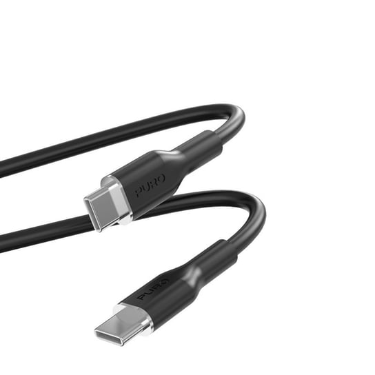PURO ICON Soft Cable – Kabel USB-C do USB-C 1.5 m (Black) Puro