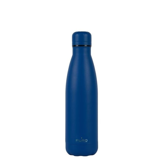 Puro, Stalowa butelka termiczna, niebieski, 500 ml Puro