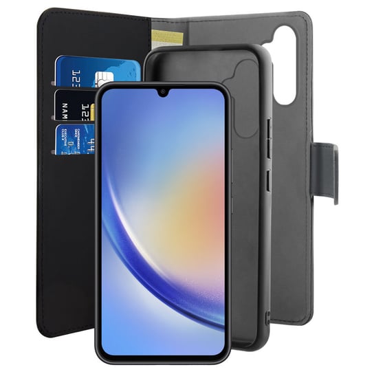 PURO Wallet Detachable - Etui 2w1 Samsung Galaxy A34 5G (czarny) Puro