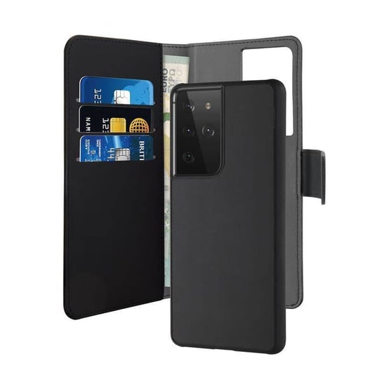 PURO Wallet Detachable - Etui 2w1 Samsung Galaxy S21 Ultra (czarny) Puro