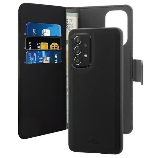 Puro Wallet Detachable Samsung A53 A536 2w1 czarne/black SGA53BOOKC3BLK Puro