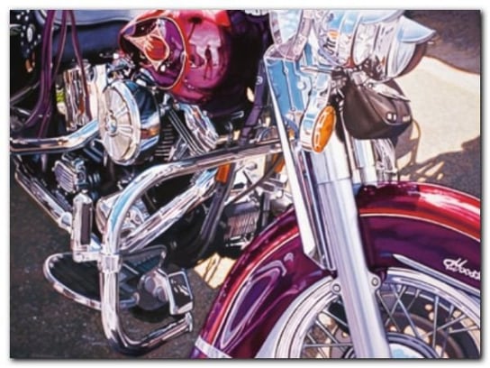 Purple Bike plakat obraz 80x60cm Wizard+Genius