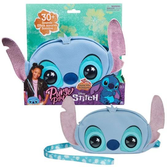 Purse Pets Disney Lilo I Stitch Niebieska Interaktywna Torebka Z Ruchomymi Oczami + Dźwięk 5+ Spin Master Spin Master