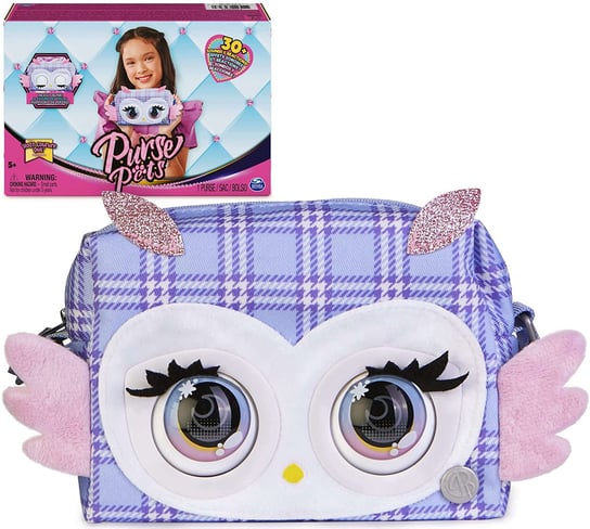 Purse Pets Hoot Couture Owl sowa interaktywna torebka z oczami Spin Master