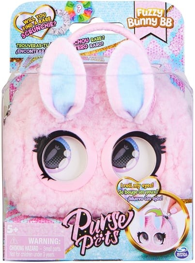 Purse Pets, Interaktywna torebka z oczami Micro króliczek Fuzzy Bunny Purse Pets