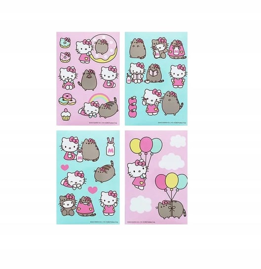 Pusheen Hello Kitty zestaw naklejek dekoracyjnych Blueprint