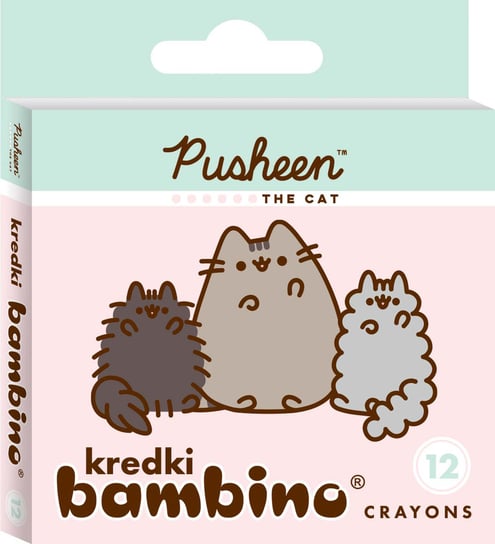 Pusheen Kredki Bambino 12 Kolorów Bambino