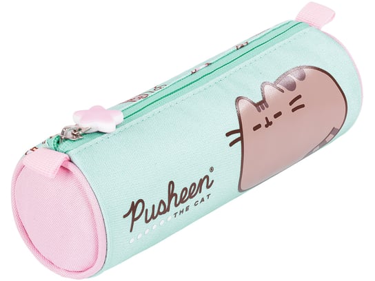 PUSHEEN Piórnik Szkolny TUBA Saszetka Jednokomorowy MINT Kot KOTEK kot St.Majewski