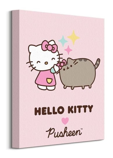 Pusheen x Hello Kitty Cute Kittys - obraz na płótnie Pusheen