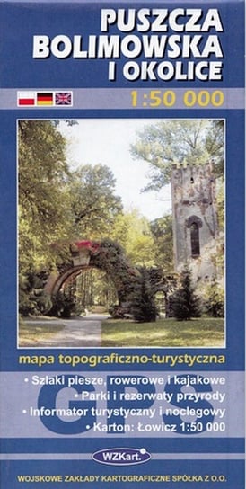 Puszcza Bolimowska i okolice. Mapa topograficzno-turystyczna 1:50 000 Opracowanie zbiorowe
