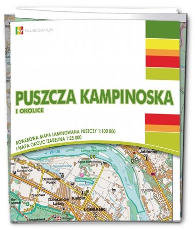 Puszcza Kampinoska i okolice. Rowerowa mapa laminowana Zamorski Marcin