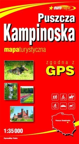 Puszcza Kampinoska. Mapa 1:35 000 Expressmap Polska Sp. z o.o.