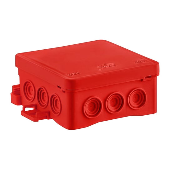 Puszka instalacyjna naścienna NS6 FASTBOxHOOK, 85X85X40, czerwony Simet