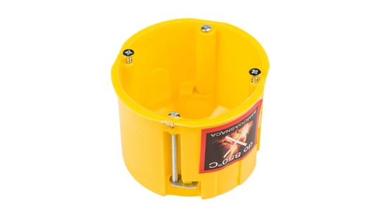Puszka podtynkowa 60mm regips głęboka niepalna żółta PK-60 0220-0N /40szt/ ELEKTRO-PLAST NASIELSK