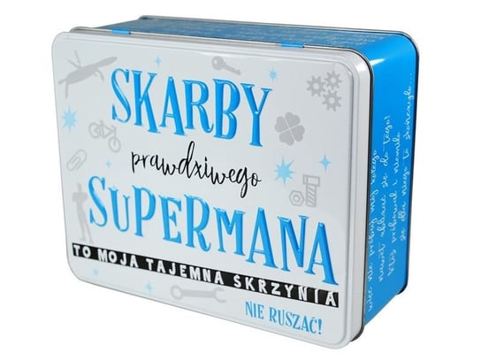 Puszka-Skarbuszka, Skarby Supermana PS-002, 19,5x15,5x8 cm Kukartka
