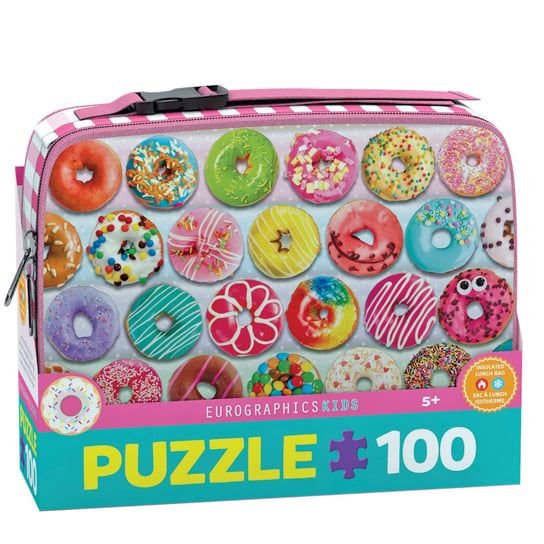 Puzzle 100 Z Lunch Box  Delightful Donuts 9100-5825 EuroGraphics