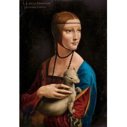 Puzzle 1000 elementów Dama z łasiczką Leonardo da Vinci Art Collection Castorland