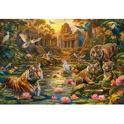 Puzzle 1000 elementów Tigers Paradise Castorland