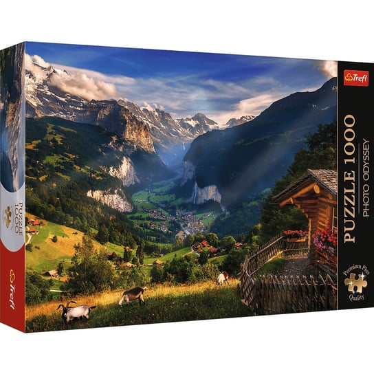 Puzzle 1000 Premium Plus Photo Odyssey Dolina Lauterbrunnen Szwajcaria 10821 Trefl